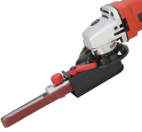 Mini adaptador de cinta de lijado multifunción para lijadora de banda de 115 mm y 125 mm de ángulo eléctrico de 5 pulgadas