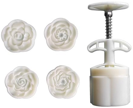 Stampo per dolci a forma di fiore, per feste di metà autunno, stampo per dolci a forma di fiore, stampo per dolci a forma di luna