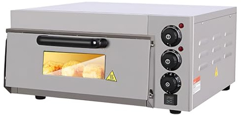 Electric Pizza Oven, Electric Bread Maker Pizza Maker, Household Cake Baking Machine, 0-60 Minutes Timer, 50-350°C Adjustable Temperature, for Hotel Restaurant Home Baked