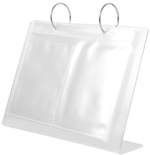 PAMINGONO Album de Présentation pour Stickers à 68 Pages Transparentes Organiseur Compact et Portable pour Nail Art Rangement Pratique et des Autocollants Usage Professionnel et