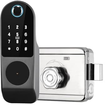 Serratura Smart, Serratura intelligente con codice digitale RFID, scheda Wi-Fi, impronta digitale, serratura elettronica for cancello e giardino