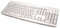 Accuratus 260 Lower Case - PS2 Full Size Lower Case Professional Keyboard with Contoured Full Height Touch Typing Keys & Patented One Touch Euro Key - Off White