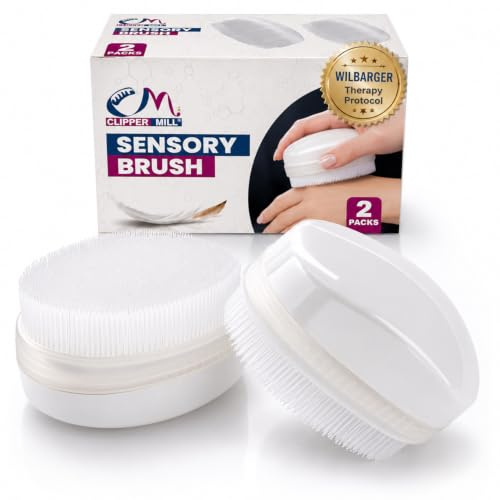 Wilbarger Therapy Brush, 2 Pack – Therapressure Brush for Occupational Therapy for Sensory Brushing – Protocol Designed by Patricia Wilbarger – Use as Part of The Wilbarger Brushing Protocol