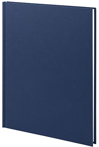 Rössler 1878452902 - S.O.H.O. Notizbuch DIN A4, 192 Seiten gebunden, Navy, 1 Stück | Gebundenes Journal für Notizen, Skizzen, Bullet Journaling, Ideen und Planung