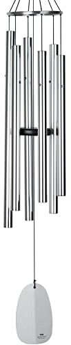 Woodstock Windspiel Bells of Paradise, Silber, 111,7 cm