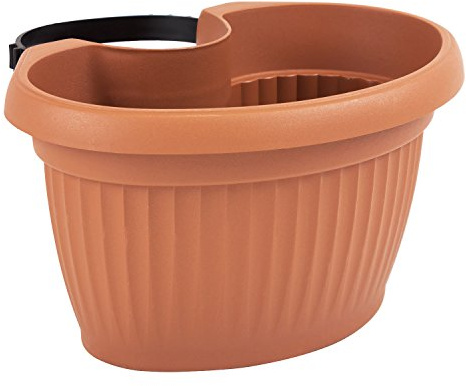 Prosper Plast DTRY28-R624 Blumentopf Terra, 19,8 x 15 x 28 cm, Terra, Terrakotta