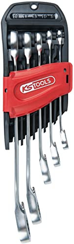 KS Tools 503.4661 set di 5 pezzi di chiavi combinate a cricchetto reversibile Gearplus
