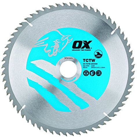 OX Tools Wood Cutting Circular Saw Blade 235/30mm, 60 Teeth ATB