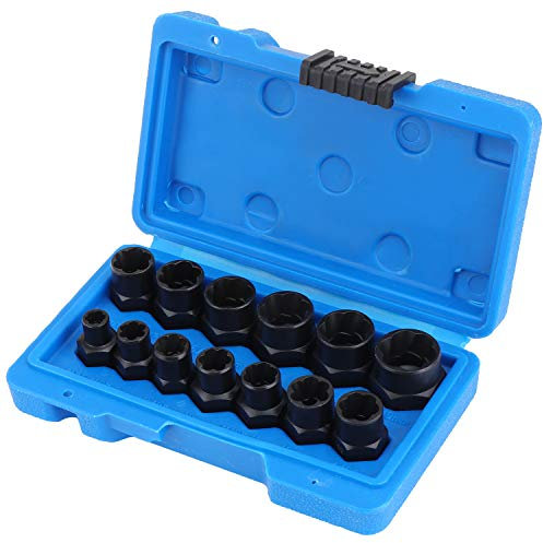 WiMas 13PCS Muttern Entferner Set, Schraubenausdreher, Standard Linksausdreher Set