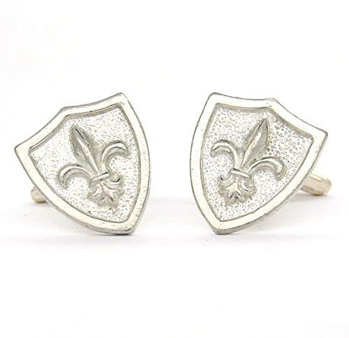 Les Etains de Jumilhac Boutons de Manchette Fleur de Lys, Cadeau pour Papa, Fabrication Artisanale Francaise, par William Sturt