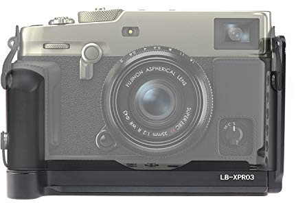 FOTGA PRO Extendable Vertical Shoot Quick Release Plate L-Shaped Bracket Holder Hand Grip with Magnet for Fujifilm X-Pro3 Fuji XPro3 Camera Body Compatible with Arca-Swiss Standard