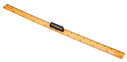 Lineal, 1 m, 39 Zoll, metrisch/imperial, Egde, Kunststoff, 100 cm, Messwerkzeug mit Griff