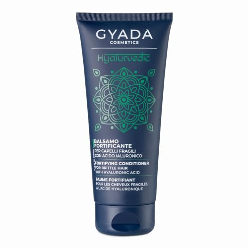 GYADA COSMETICS, Hyalurvedic Impacco Ayurvedico Fortificante, Trattamento Professionale per Capelli Fini e Deboli, Contrasta l'Effetto Crespo, con Methi, Maca, Hennè Neutro, 200 ml