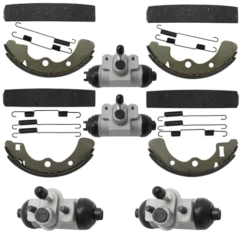 M MATI Wheel Cylinder Brake Shoe Front Rear All for Kawasaki Mule 1000 2010 2020 2030 2500 2510 2520 3000 3010 3020 4000 4010 43092-1053 43092-1054 41048-7501 41048-1132