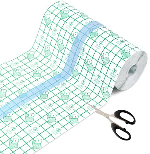 Vendaje Transparente Cinta Adhesiva Médica 15cmx10m Impermeable Cinta Adhesiva Heridas Vendaje Rollo de Película para Ducha Protege la Herida Anti-alérgica Reparación del Tatuaje