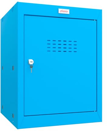 Phoenix CL0544BBK Size 2 Blue Cube Locker with Key Lock