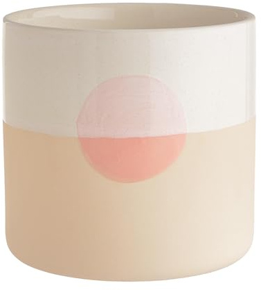 BUTLERS Blumentopf Sunset Steingut Mehrfarbig Ø 15cm | Übertopf für Kräuter & Pflanzen, Pflanzentopf für innen, Blumenübertopf für Balkon | Dekoration Fensterbank Deko Wohnzimmer