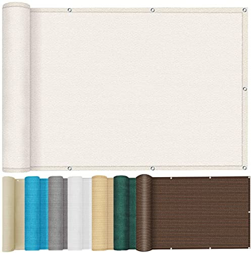 Tenda da Sole per Esterno 2.6x4m Divisori e Protettivi Parasole Rettangolare da Sole Resistente alle intemperie per Giardino Terrazzo, Bianco