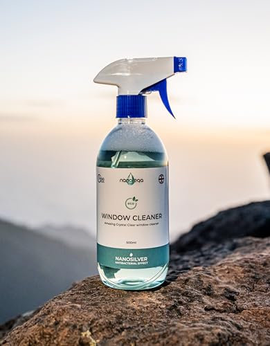 NANOTEQA - Window Cleaner Spray Polish - Heavy-Duty Window Glass Cleaner ECO - Crystal Shine - Special Nano Coating - PACK OF 2