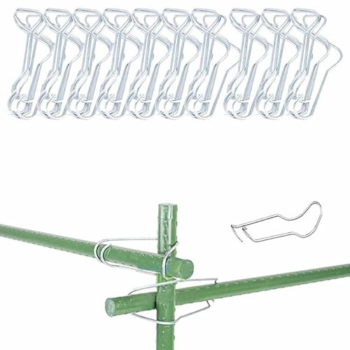 Lot de 40 Boucles De Connexion pour Plantes Boucles De Connexion pour Treillis Boucles De Connexion pour Tuteurs De Jardin Clips De Connexion pour Support De Plantes pour Le Jardinage (20mm*20mm)