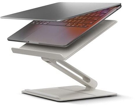 Native Union Desk Laptop-Ständer – höhenverstellbarer ergonomischer Computertisch – kompatibel mit MacBook Air/Pro, iPad, Dell, HP, Lenovo, Microsoft Surface und Laptops und Tablets (Sandstein)