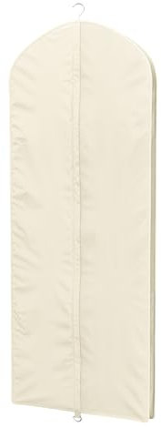 Univivi Premium Breathable Oxford Dress Cover Garment Bag, 60 inch Garment Bag for Hanging Clothes, Closet Clothes Storage, Dress, Jacket, Suit & Coat Bag - Beige