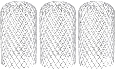 PATIKIL Gutter Guard, 3Pack 6 Aluminum Down Pipe Filter Strainer, Anti-Blocking Line Cap Drain Cover Downspout Protector for Blockage Leaves Debris