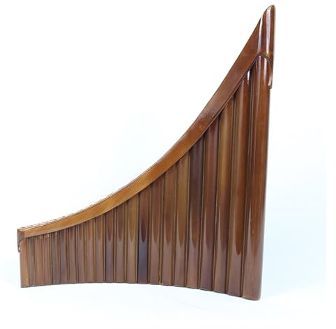 Panflöte Professionelle 22-Rohr-Panflöte für Anfänger Nationales Musikinstrument Panflöte Holzstütze C 22-Rohr(G-tune)