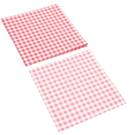 HOLIDYOYO Multi-Function Greaseproof Sandwich Paper Food Basket Paper Liners, 100pcs Pink Baking Wrapping Sheets for Cake Decoration, Lunchbox Mats, Food Wrapping and Baking Use