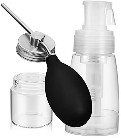 Beaupretty Hair Spray Bottles 2pcs Powder Applicators 180ml for Dry Shampoo