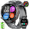 LIGE Montre Connectée Homme avec Appel Bluetooth, 900mAh Batterie/1.73 AMOLED Smartwatch Homme avec 110+ Modes Sportifs/IP68 Étanche,Fréquence Cardiaque Sommeil Moniteur pour Android iOS,Noir