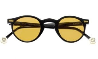 Kyme, Damsolglasögon, modell CHARLIE1, acetatplastmaterial, tillverkat i Italien, Shiny Black