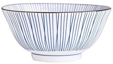 Cuenco Grande de cerámica japonés para Servir, Platos de cerámica para Servir, ensaladera Blanca pequeña, tazón para Sopa, Ramen, Aperitivos, Fiestas, Comida, Cereales y Fideos.