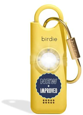 She’s Birdie 3.0 New Version – The Original Personal Safety Alarm for Women by Women–Loud Siren, Flash Light and Rechargeable Battery in a Variety of Colors (Lemon Yellow)