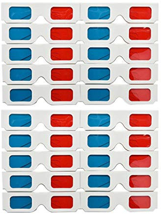 FRCOLOR 20pcs Paper Glasses Movie Glasses for Cinema Eyewear for Home Theater Blue Eyeglass Frames