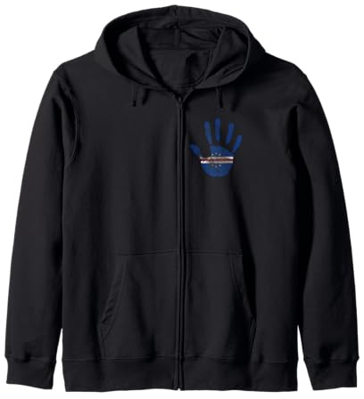 Cabo Verde,Cape verde Flag,Flag of Cabo Verde. Zip Hoodie