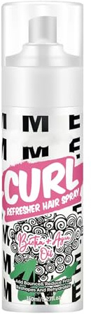Spray rafraîchissant pour boucles - 16,2 x 4,5 cm - Hydratant anti-frisottis - Après-shampoing hydratant - Formule compacte et légère pour le quotidien, les voyages, les femmes, les salons, la maison