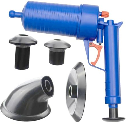 Garneck Desatascador de Tuberías con Aire Presión Potente para Baños y Fregaderos Herramienta Flexible y Duradera para Destapar Desagües de Cocina y Domésticos