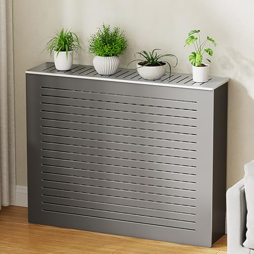 Elegante copertura per termosifone grigio per casa, soggiorno e camera da letto, copertura decorativa per riscaldamento, adatta a radiatori da 90 x 70 x 25/88,9 x 71,1 x 25,4 cm