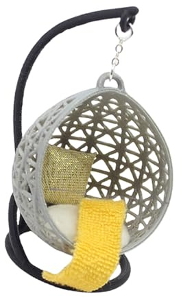 Dolls House Hanging Model Basket Chair Miniature Dollhouses Chaise Hanging Ideal for Projects and Photography Collectible Miniature Models