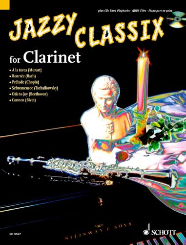 Jazzy Classix: Die schönsten klassischen Themen in jazziger Bearbeitung für Klarinette. Klarinette; Klavier ad libitum.