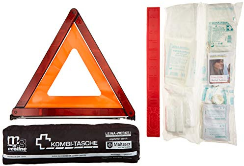 Leina-Werke 14086 Mini-Kombitasche M3 Ecoline mit Klett, XS, Schwarz/Weiß