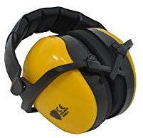 Viwanda Kapselgehörschutz Beethoven gelb - Gehörschutz mit verstellbarem Kopfbügel für Lärm bis SNR: 29,8dB - Hörschutz mit geringem Gewicht für Jugendliche und Erwachsene CE EN352-1 zertifiziert