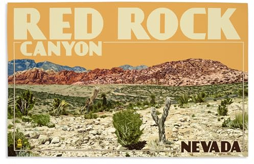 Lantern Press 16x24 Inch Giclee Art Print Wall Decor, Las Vegas, Nevada, Red Rock Canyon