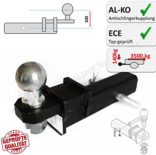 AHK US-ADAPTER 50x50mm Anhängevorrichtung auch für AL-KO Antischlingerkupplungen