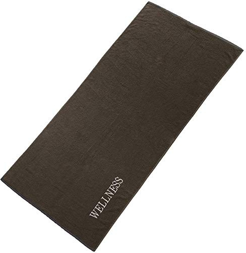 aqua-textil Wellness Saunatuch 80 x 200 cm Uni anthrazit grau Baumwolle Frottee Sauna Handtuch Strandtuch