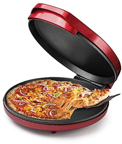 Betty Crocker BC-4958CR Pizza Plus elektrische Lebensmittelzubereitung, 30,5 cm, Rot