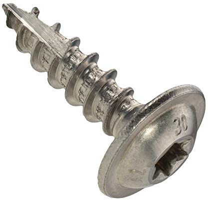 Tellerkopfschrauben 8 x 30 mm, Edelstahl A2-100 Stück, TX 40, ETA Zulassung mit Vollgewinde