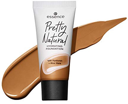 essence Cosmetics Pretty Natural Feuchtigkeitsspendende Grundierung, 24h lang anhaltendes Make-up, 30 ml (190 neutraler Sandstein)