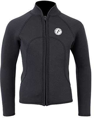 Two Bare Feet Kids Heritage Wetsuit Jacket - Full & Half Zip Chuldren's Wetsuit Jacket (Full Zip, S)